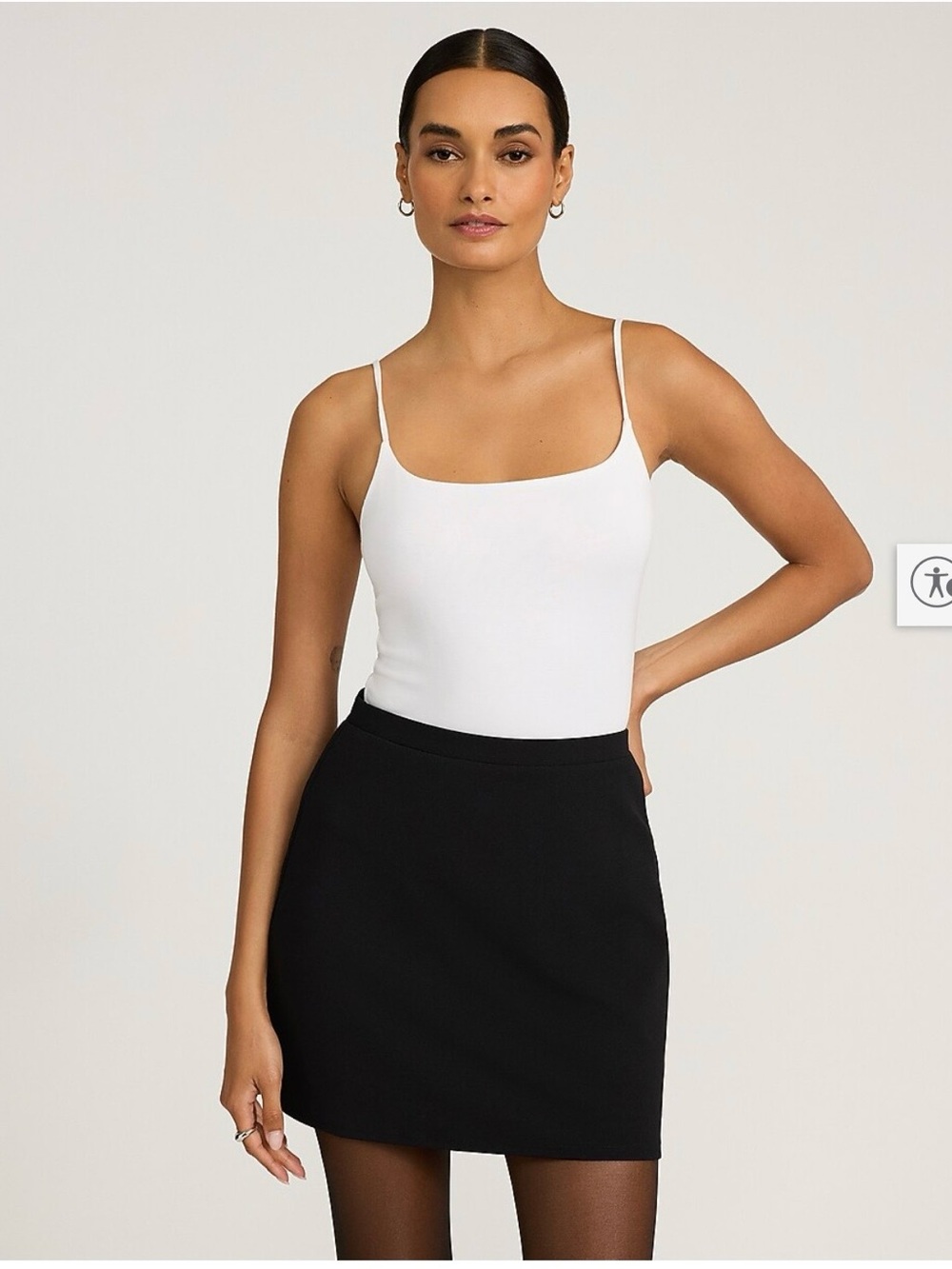 Express - Studio Stretch Crepe High Waisted Mini Skirt